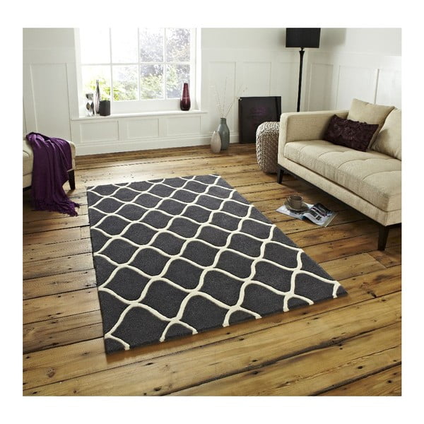 Vlněný koberec Think Rugs Elements Grey, 150 x 230 cm-image-1