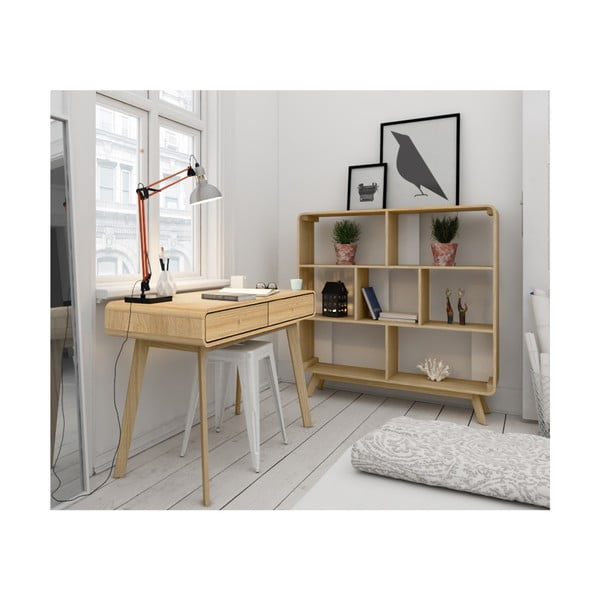 Pracovní stůl v dekoru dubu 50x120 cm Cassie - Støraa-image-3