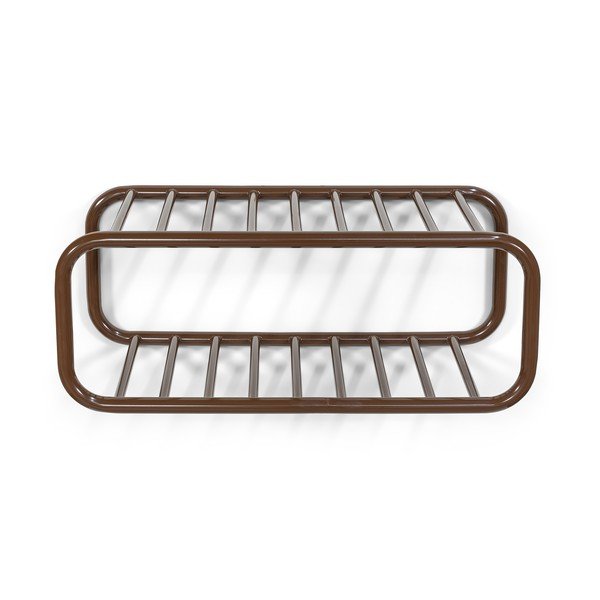 Tmavě hnědý kovový závěsný botník 72x28x35 cm Retro – Spinder Design