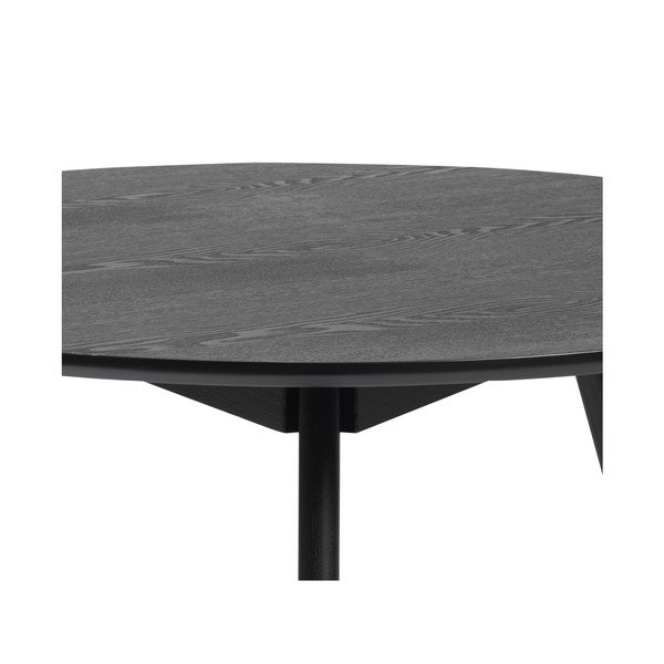 Černý konferenční stolek Rowico YuRAi, ⌀ 90 cm-image-1