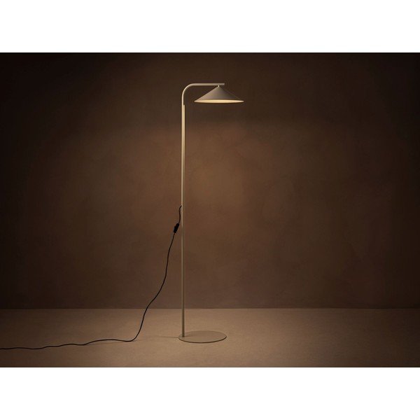 Krémová kovová stojací lampa (výška 160 cm) Nocte – Micadoni -image-1