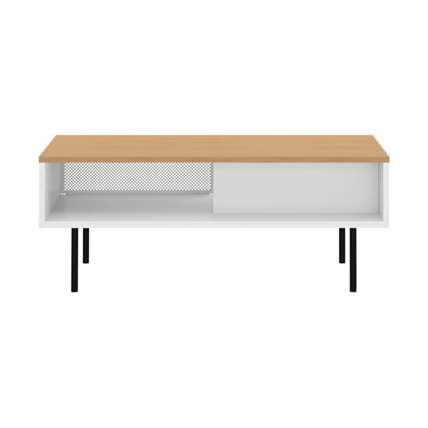 Konferenční stolek s deskou v dubovém dekoru 100x50 cm Radio - TemaHome