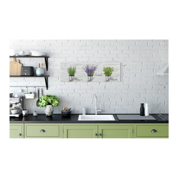 Obraz Styler Canvas Shabby Herbs, 27 x 75 cm-image-1