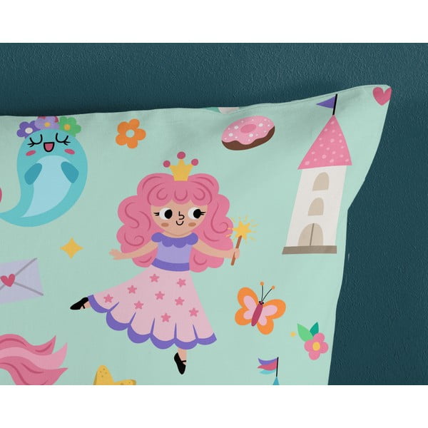 Bavlněné dětské povlečení do postýlky v mentolové barvě 100x135 cm Fantastic – Good Morning-image-3