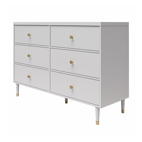 Šedá nízká komoda 138x93 cm Elizabeth – CosmoLiving by Cosmopolitan-image-3