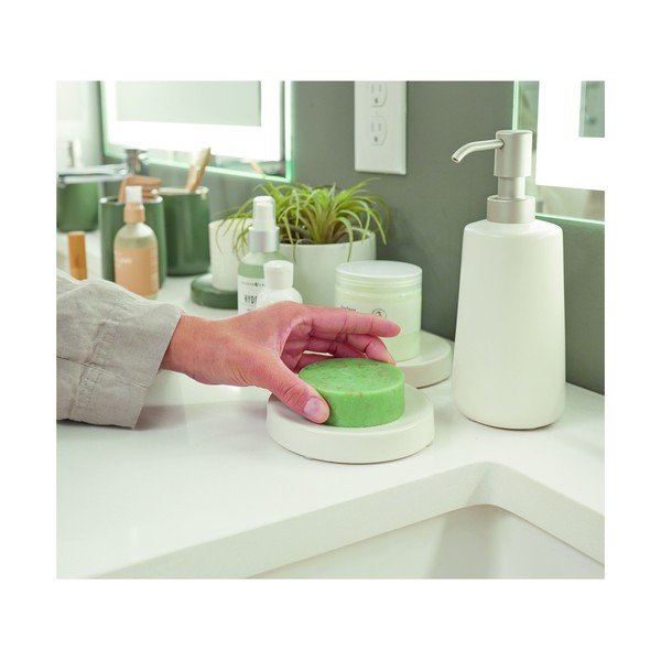 Bílá keramická mýdlenka iDesign Eco Vanity-image-4