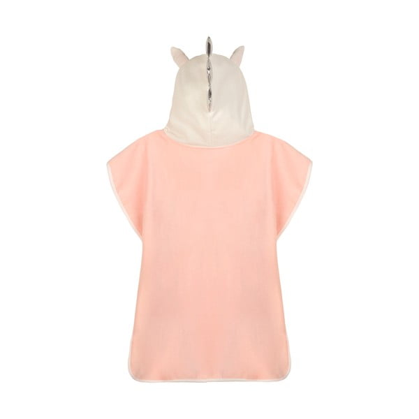 Růžové bavlněné dětské pončo Lola – Good Morning