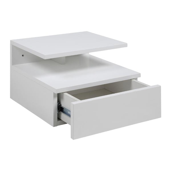 Bílý noční stolek závěsný Ashlan - Actona-image-3