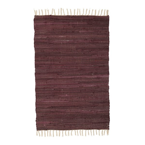 Vínový vzorovaný koberec A Simple Mess Mille, 90 x 60 cm