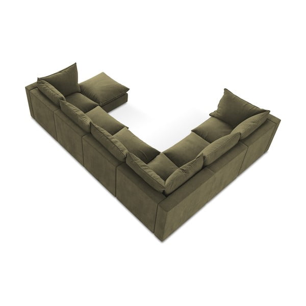 Khaki rohová pohovka (levý roh/do "U") Manao – Makamii-image-3