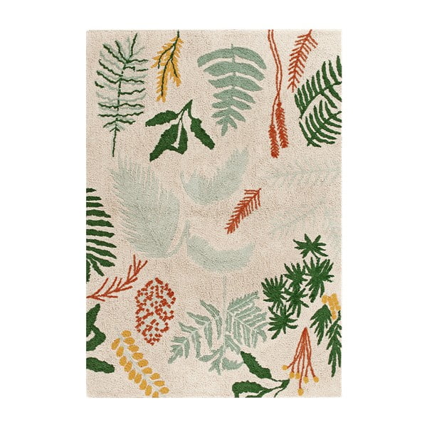 Pratelný ručně tkaný bavlněný dětský koberec 140x200 cm Botanic Plants – Lorena Canals