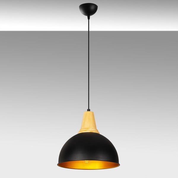 Černé kovové závěsné svítidlo Opviq lights Parthena-image-1