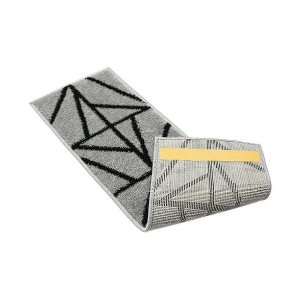 Černo-šedé nášlapy na schody v sadě 13 ks 22x73 cm Striped – Mila Home