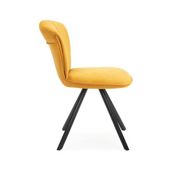 Žluté jídelní židle v sadě 2 ks Simbra – Marckeric-image-4