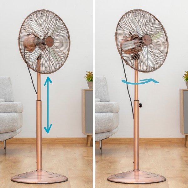 Nastavitelný ventilátor v měděné barvě InnovaGoods Retro-image-1
