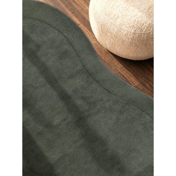 Tmavě zelený ručně tkaný koberec s příměsí vlny 125x200 cm Kari Organic – Villeroy&Boch-image-3