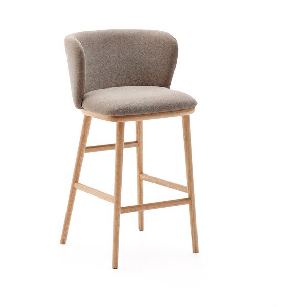 Světle hnědá barová židle (výška sedáku 65 cm) Ciselia – Kave Home