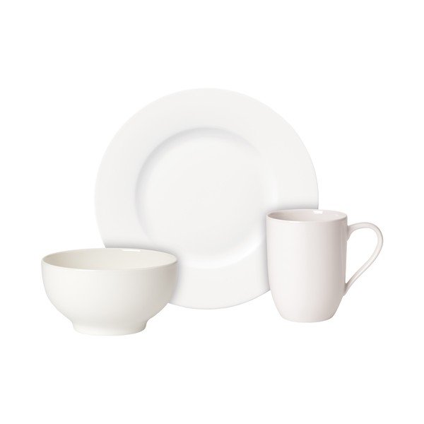 Snídaňový porcelánový set misky, talíře a hrnku Villeroy & Boch For Me