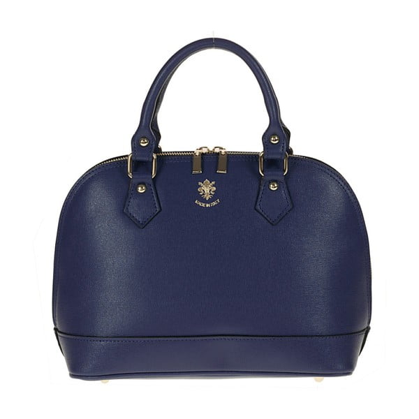 Tmavě modrá kožená kabelka Giulia Bags Mimi