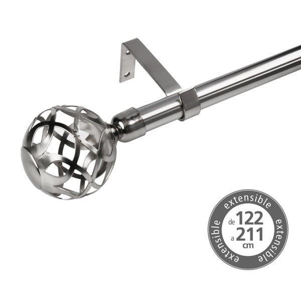 Kovová roztažitelná garnýž 122 - 211 cm – Casa Selección-image-1