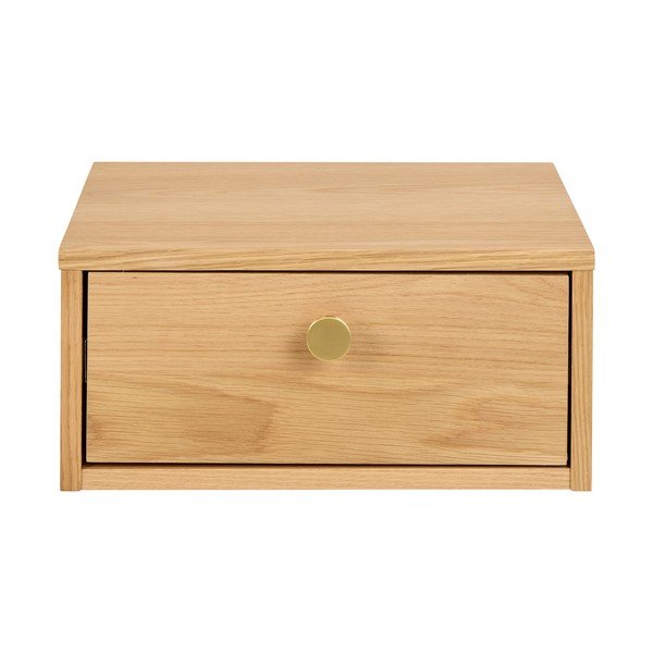 Noční stolek v dekoru dubu ve světle přírodní barvě Monfort – Actona