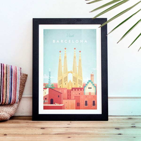 Plakát Travelposter Barcelona, 30 x 40 cm-image-1