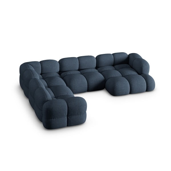 Tmavě modrá rohová pohovka (levý roh/do "U") Loretto – Cosmopolitan Design