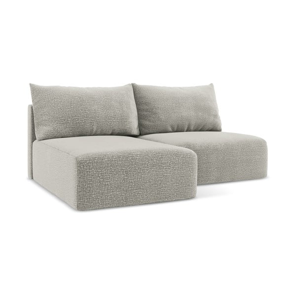 Světle šedá rozkládací/s úložným prostorem rohová pohovka (levý roh) Kalena – Makamii-image-1