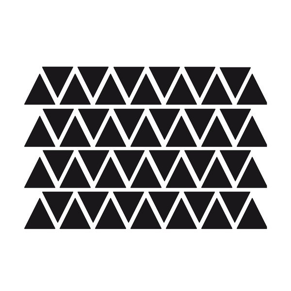 Sada 50 černých samolepek Ambiance Triangles-image-1
