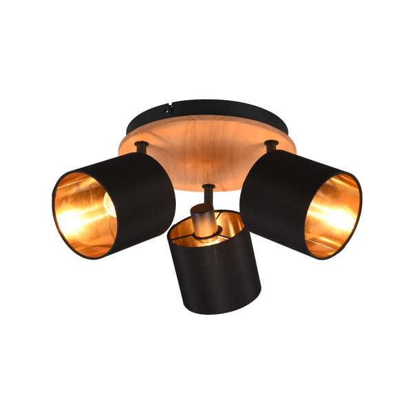 Bodové svítidlo v černo-přírodní barvě ø 12 cm Tommy – Reality-image-2