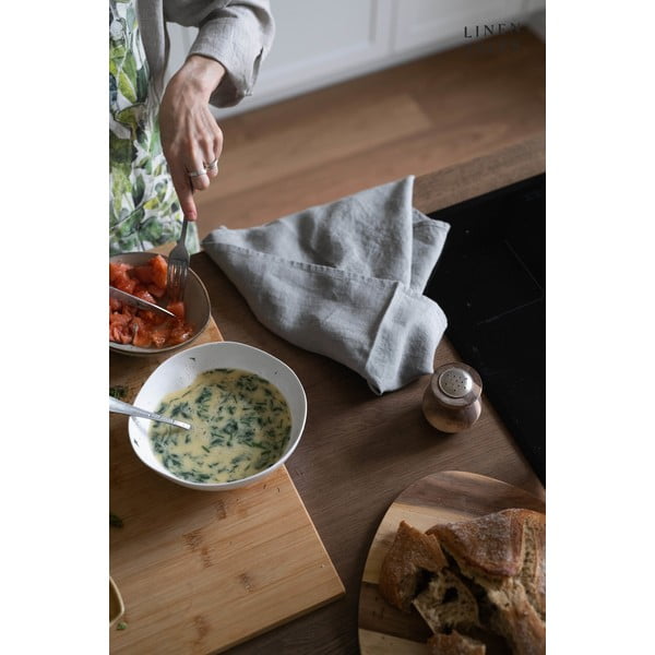 Lněná utěrka 45x65 cm Khaki – Linen Tales-image-2