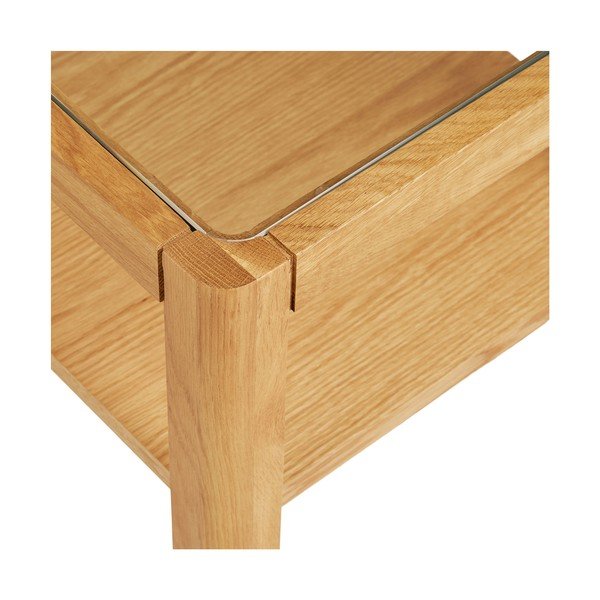 Odkládací stolek se skleněnou deskou 40x40 cm Lourmarin – House Nordic-image-4