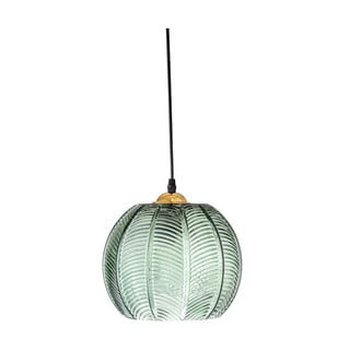 Zelené závěsné svítidlo se skleněným stínidlem ø 22 cm Adar – Bloomingville