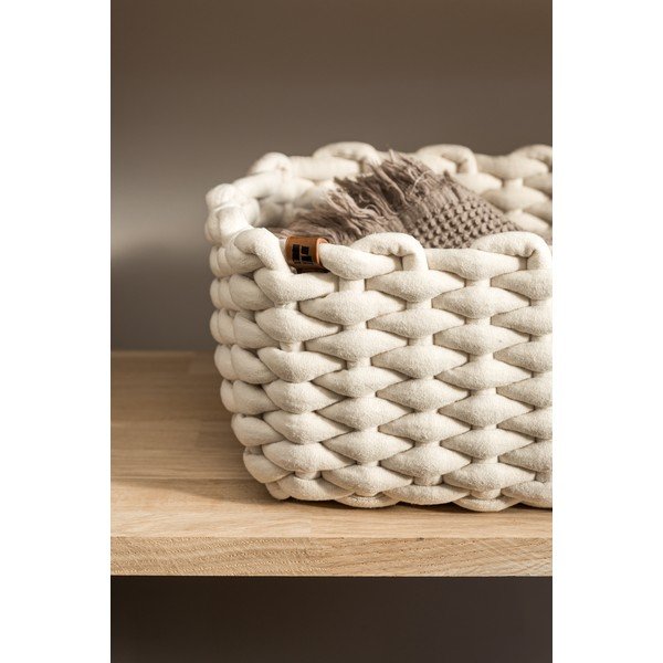 Látkový košík 35x25x14 cm Peach Skin M – Bigso-image-2