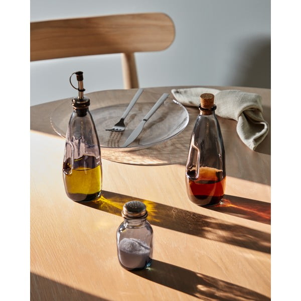 Skleněná láhev na olej nebo ocet Kave Home Rohan, výška 24 cm-image-2