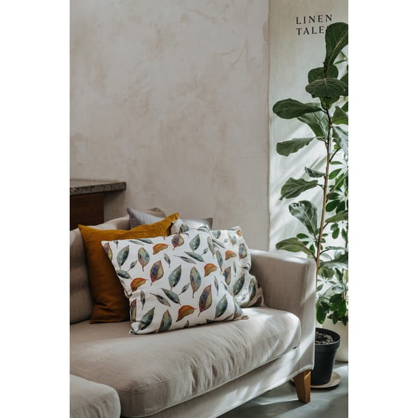 Lněný povlak na polštář 50x50 cm Golden Fall – Linen Tales-image-1