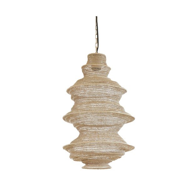 Béžové kovové závěsné svítidlo Nakisha – Light & Living
