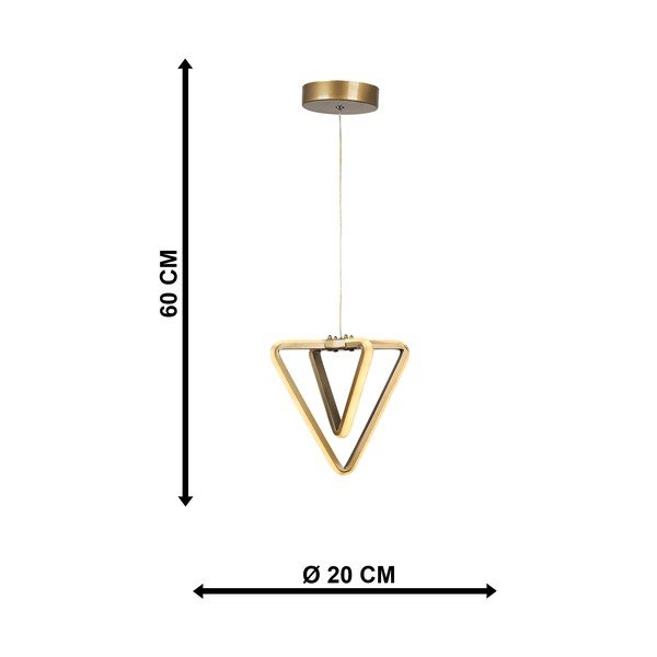 Kovové LED závěsné svítidlo v bronzové barvě ø 20 cm Baris – Squid Lighting-image-4