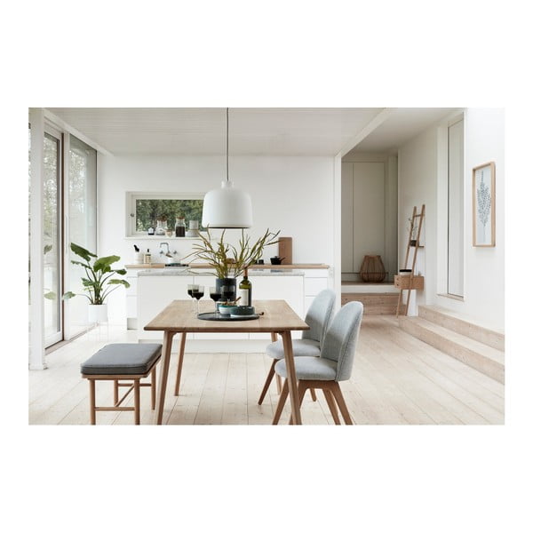 Sada 2 bílých železných květináčů na podstavcích Hübsch Haggo-image-2