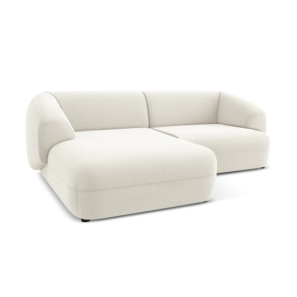 Bílá sametová rohová pohovka (levý roh) Moana – Makamii-image-3