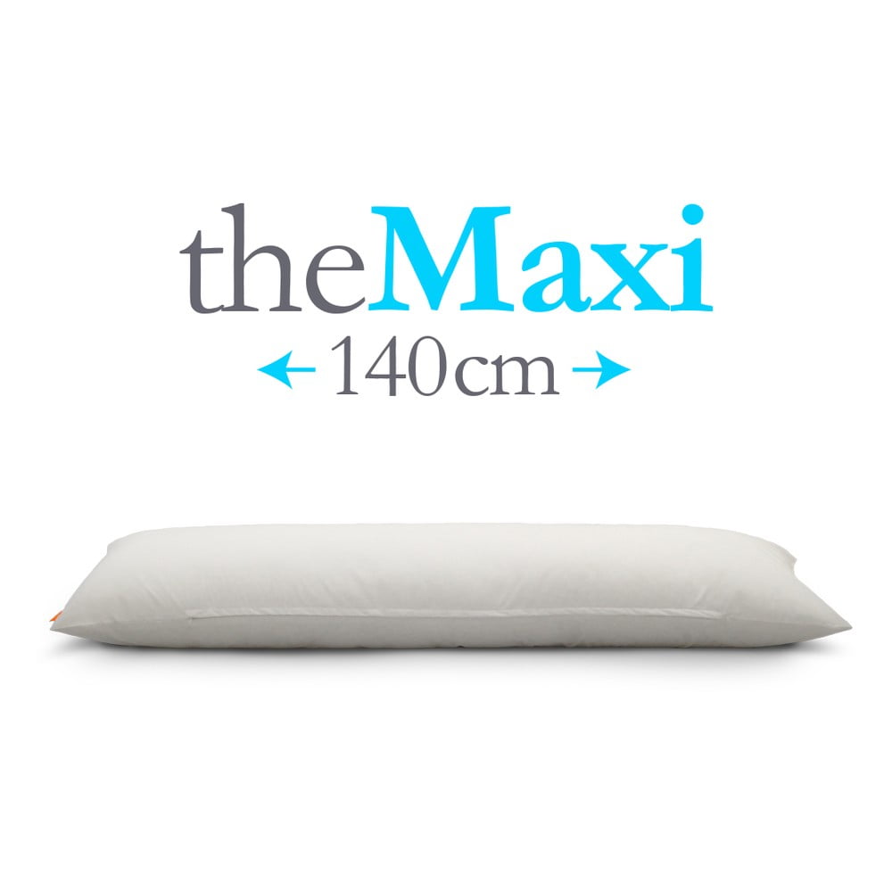 Polštář The Maxi, bílý, vhodný pro osoby do 183 cm
