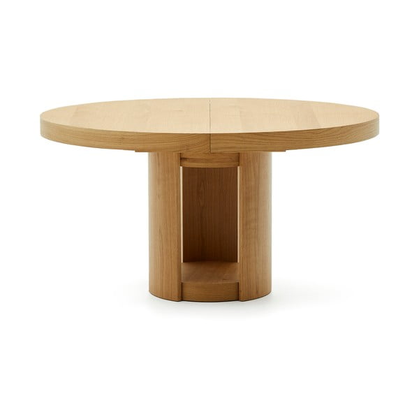 Kulatý rozkládací jídelní stůl s přídavnou deskou v dekoru dubu ø 150 cm Artis – Kave Home-image-4