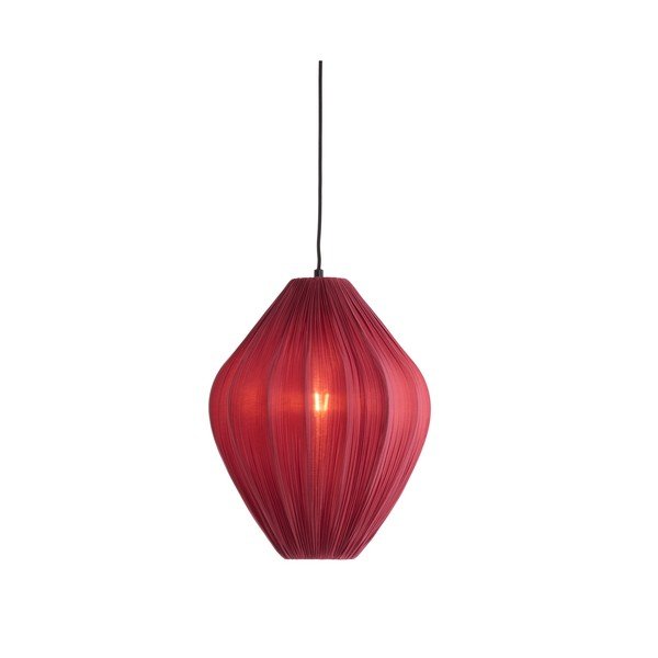 Vínové závěsné svítidlo s textilním stínidlem ø 12 cm Verita – Light & Living-image-2