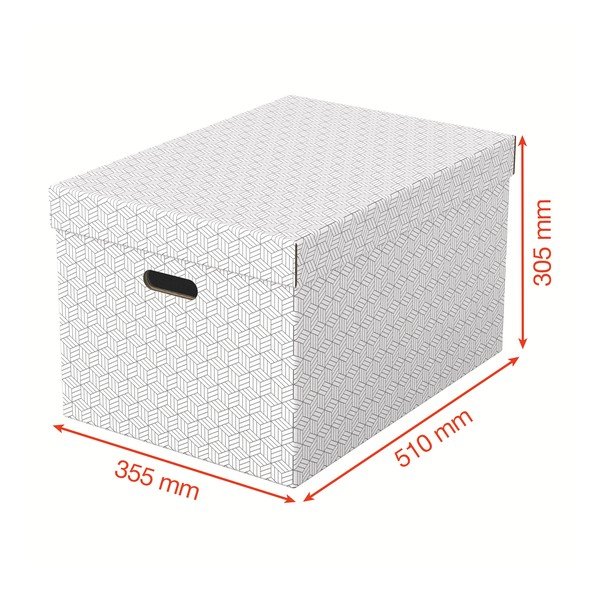 Sada 3 bílých úložných boxů Esselte Home, 35,5 x 51 cm-image-2