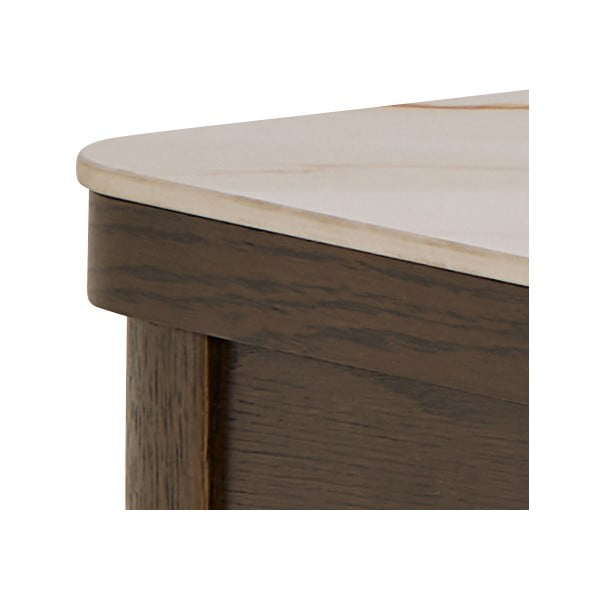 Béžový/tmavě hnědý konzolový stolek s keramickou deskou 40x100 cm Southampton – Actona-image-4