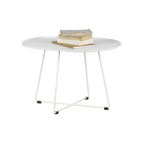 Bílý odkládací stolek WOOOD Otis-image-1