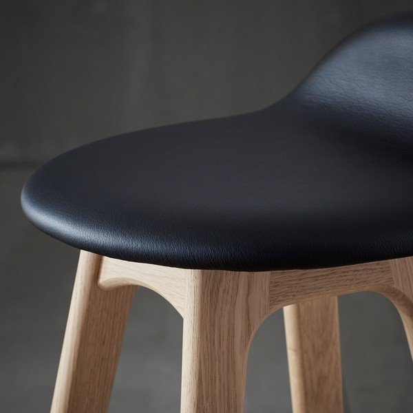 Kožená otočná barová židle 86 cm Buck – Hammel Furniture-image-1
