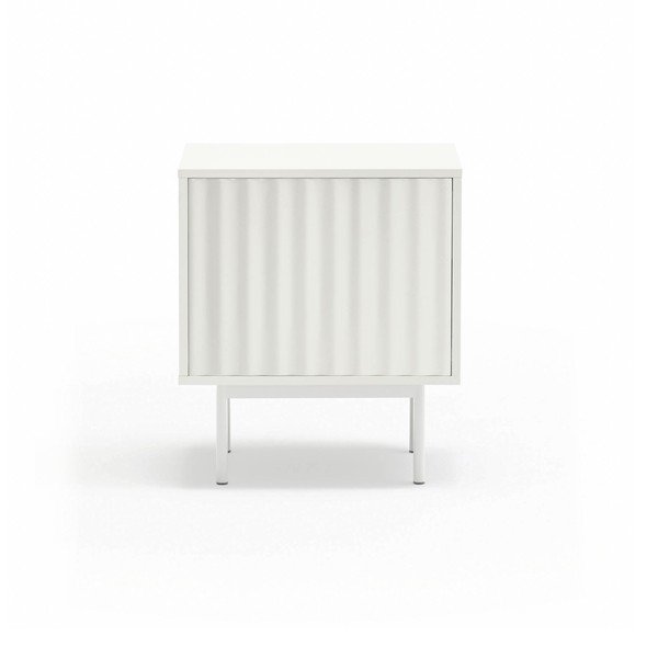 Bílý matný noční stolek Sierra – Teulat