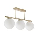 Stropní svítidlo se skleněným stínidlem v bílo-zlaté barvě ø 14 cm Mahala – Kave Home