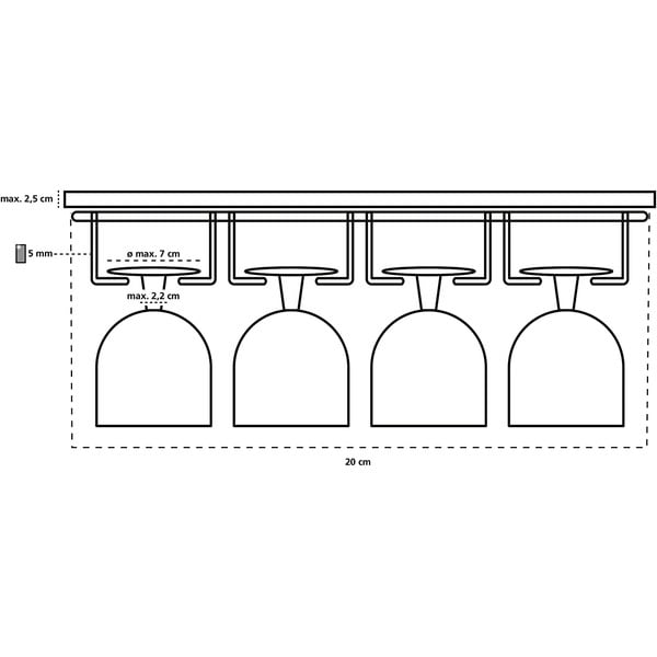Věšák na sklenice Wenko Cupboard-image-3